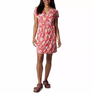 COLUMBIA, Women's Pink Floral Swim Dress